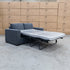 The Oakland Two Seater Metal Action Sofa Bed - Charcoal