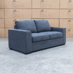 The Oakland Two Seater Metal Action Sofa Bed - Charcoal available to purchase from Warehouse Furniture Clearance at our next sale event.