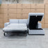 The Oakland Sofa Bed with RHF Storage Chaise - Silver