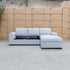 The Oakland Sofa Bed with RHF Storage Chaise - Silver