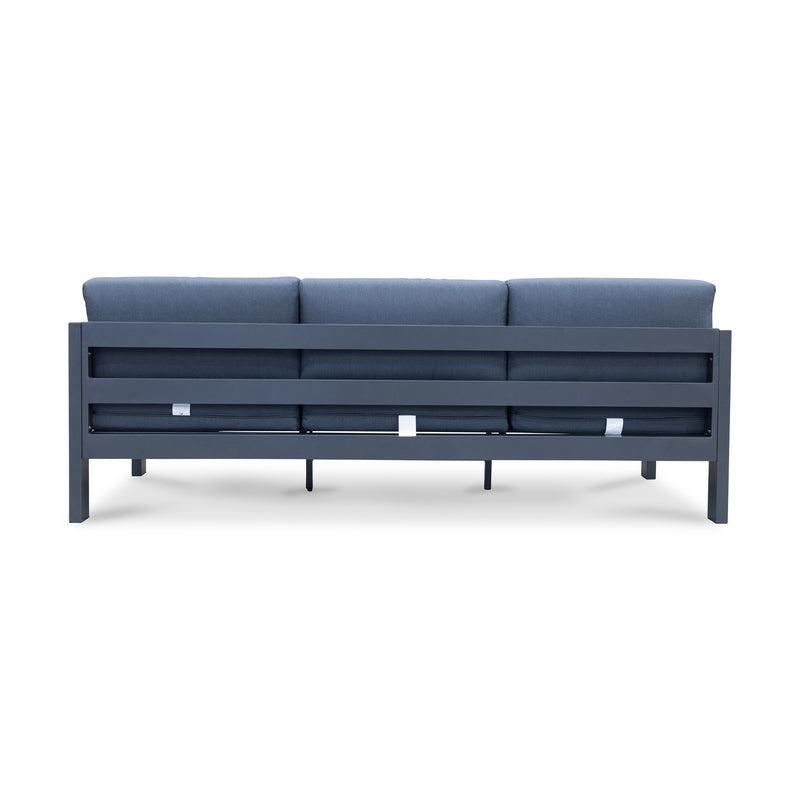 The Artemis Outdoor Three Seat Sofa - Charcoal/Dark Grey available to purchase from Warehouse Furniture Clearance at our next sale event.