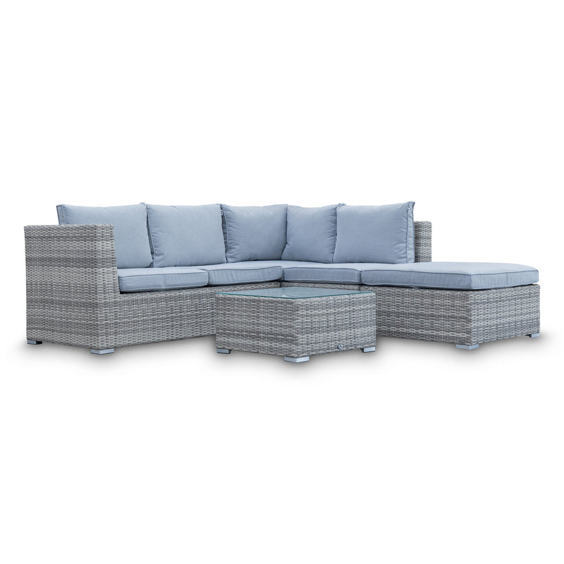 The Solway Outdoor Wicker Modular Lounge available to purchase from Warehouse Furniture Clearance at our next sale event.