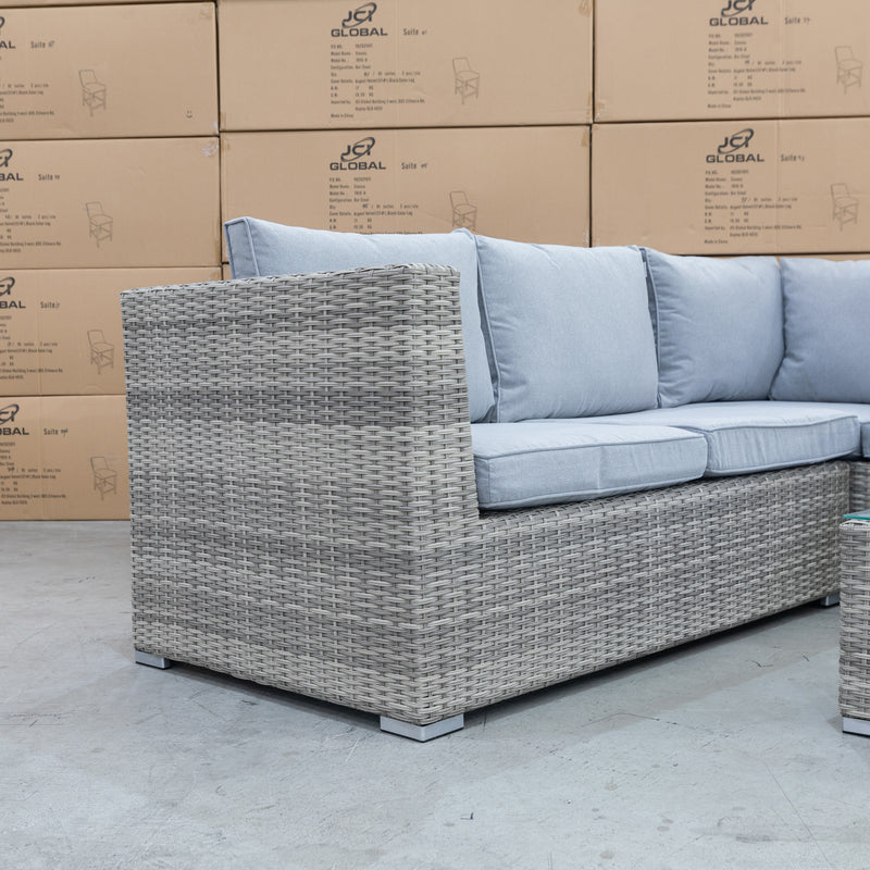 The Solway Outdoor Wicker Modular Lounge available to purchase from Warehouse Furniture Clearance at our next sale event.