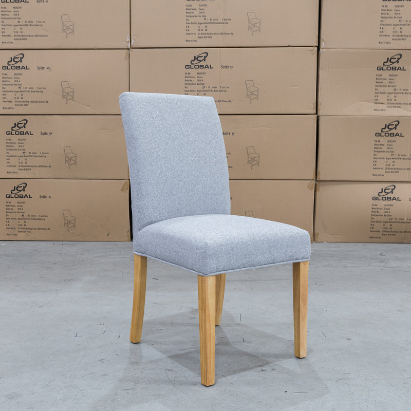The Parker Dining Chair - Polar Haze with eclipse haze available to purchase from Warehouse Furniture Clearance at our next sale event.