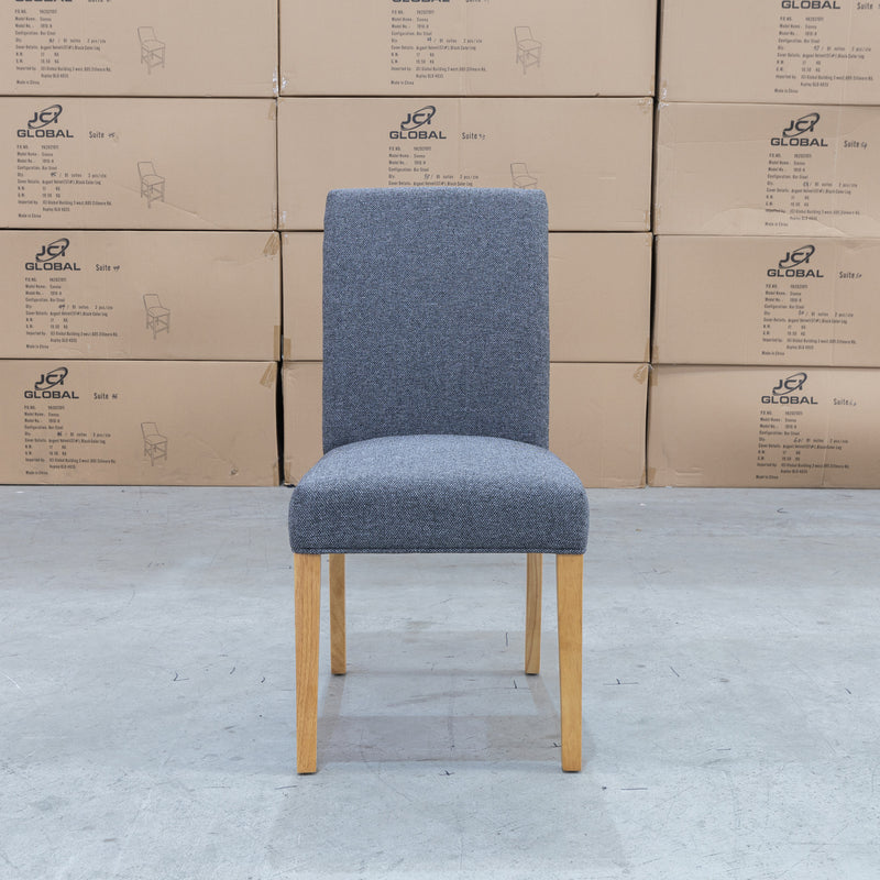The Parker Dining Chair - Polar Iron with eclipse Iron available to purchase from Warehouse Furniture Clearance at our next sale event.