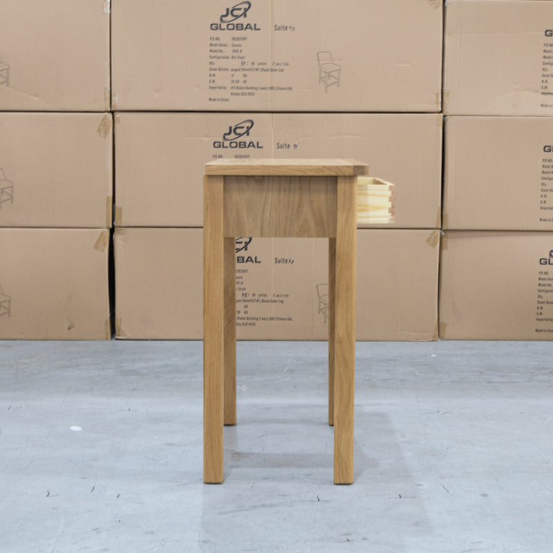 The Rae Dressing Table - Natural - RA-DT-NAT available to purchase from Warehouse Furniture Clearance at our next sale event.