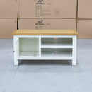 The Rae Small TV Unit - White - RA-STV-PW available to purchase from Warehouse Furniture Clearance at our next sale event.