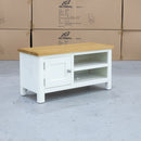 The Rae Small TV Unit - White - RA-STV-PW available to purchase from Warehouse Furniture Clearance at our next sale event.