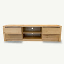 The Miami Australian Messmate Hardwood & Resin Entertainment Unit available to purchase from Warehouse Furniture Clearance at our next sale event.