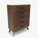 The Ashley 5 Drawer Hardwood Tallboy available to purchase from Warehouse Furniture Clearance at our next sale event.