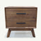 The Ashley 2 Drawer Hardwood Bedside available to purchase from Warehouse Furniture Clearance at our next sale event.