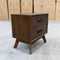 The Ashley 2 Drawer Hardwood Bedside available to purchase from Warehouse Furniture Clearance at our next sale event.