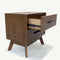 The Ashley 2 Drawer Hardwood Bedside available to purchase from Warehouse Furniture Clearance at our next sale event.