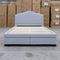 The Aiden Queen Fabric Storage Bed - Light Grey available to purchase from Warehouse Furniture Clearance at our next sale event.
