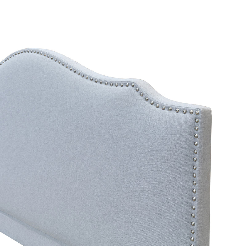 The Aiden Queen Fabric Storage Bed - Light Grey available to purchase from Warehouse Furniture Clearance at our next sale event.