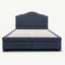 The Aiden Queen Fabric Storage Bed - Carbon available to purchase from Warehouse Furniture Clearance at our next sale event.