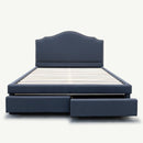 The Aiden Queen Fabric Storage Bed - Carbon available to purchase from Warehouse Furniture Clearance at our next sale event.