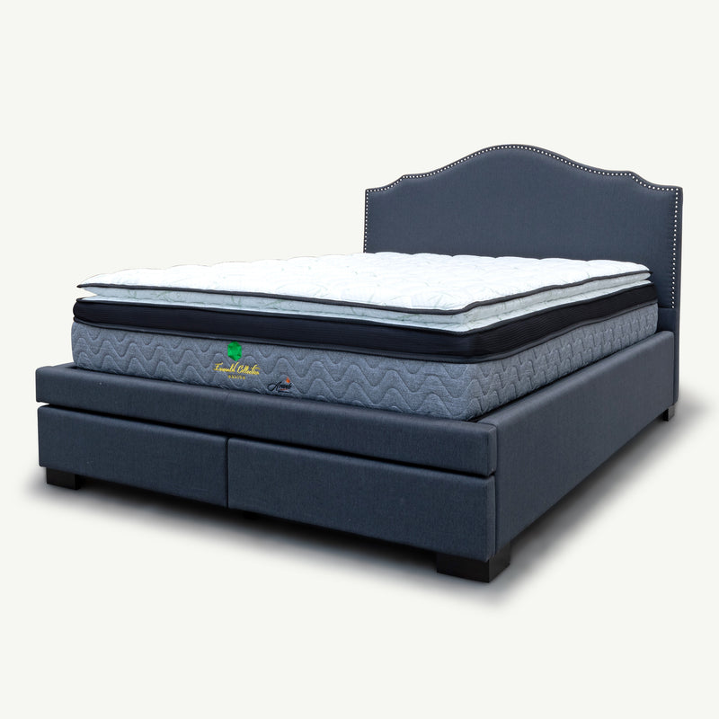 The Aiden Queen Fabric Storage Bed - Carbon available to purchase from Warehouse Furniture Clearance at our next sale event.