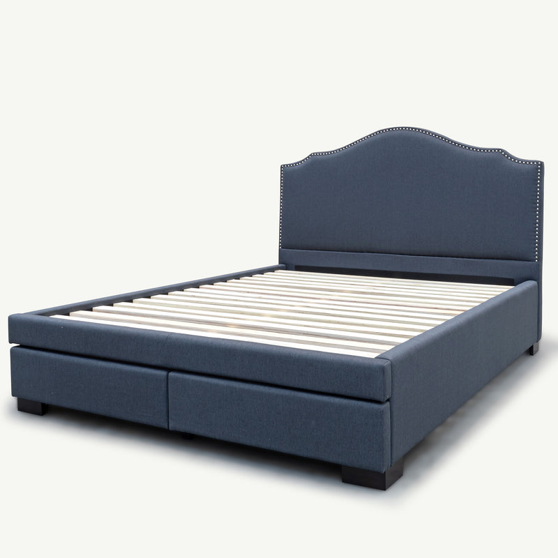 The Aiden Queen Fabric Storage Bed - Carbon available to purchase from Warehouse Furniture Clearance at our next sale event.
