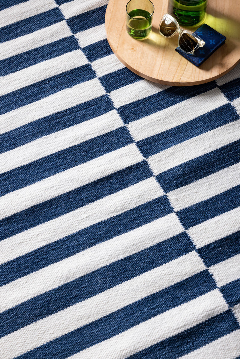 The Bayliss Regatta 200 x 300cm Rug - Blue - Available after 7th March available to purchase from Warehouse Furniture Clearance at our next sale event.