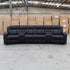 The Remi Four Seat Dual-Motor Electric Recliner Lounge - Jet - PRE ORDER Available After 26th October