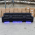 The Remi Four Seat Dual-Motor Electric Recliner Lounge - Jet - PRE ORDER Available After 26th October