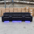 The Remi Four Seat Dual-Motor Electric Recliner Lounge - Jet - PRE ORDER Available After 26th October