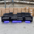 The Remi Four Seat Dual-Motor Electric Recliner Lounge - Jet - PRE ORDER Available After 26th October
