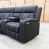 The Remi Four Seat Dual-Motor Electric Recliner Lounge - Jet - PRE ORDER Available After 26th October