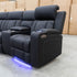 The Remi Four Seat Dual-Motor Electric Recliner Lounge - Jet - PRE ORDER Available After 26th October