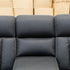 The Remi Four Seat Dual-Motor Electric Recliner Lounge - Jet - PRE ORDER Available After 26th October