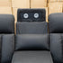 The Remi Four Seat Dual-Motor Electric Recliner Lounge - Jet - PRE ORDER Available After 26th October