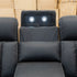 The Remi Four Seat Dual-Motor Electric Recliner Lounge - Jet - PRE ORDER Available After 26th October
