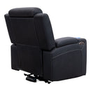 The Remi Dual-Electric Recliner - Jet available to purchase from Warehouse Furniture Clearance at our next sale event.