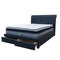 The Riley King Storage Fabric Bed - Charcoal available to purchase from Warehouse Furniture Clearance at our next sale event.