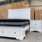 The Sala Hardwood Queen Storage Bed available to purchase from Warehouse Furniture Clearance at our next sale event.