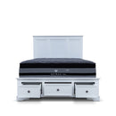 The Sala Hardwood King Storage Bed available to purchase from Warehouse Furniture Clearance at our next sale event.