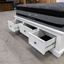 The Sala Hardwood King Storage Bed available to purchase from Warehouse Furniture Clearance at our next sale event.
