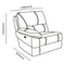 The Sanctuary Electric Corner Recliner Lounge - Jet available to purchase from Warehouse Furniture Clearance at our next sale event.