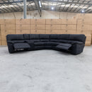 The Sanctuary Electric Corner Recliner Lounge - Jet available to purchase from Warehouse Furniture Clearance at our next sale event.