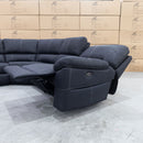 The Sanctuary Electric Corner Recliner Lounge - Jet available to purchase from Warehouse Furniture Clearance at our next sale event.