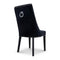 The Sienna Quilted Velvet Dining Chair - Onyx available to purchase from Warehouse Furniture Clearance at our next sale event.