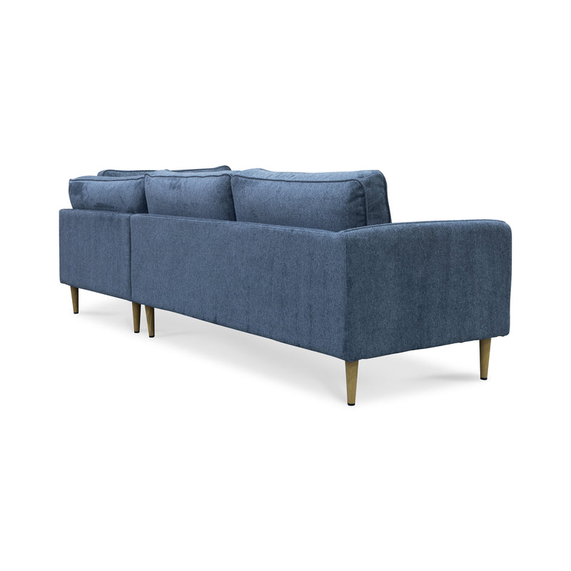 The Sophia Metal Frame RHF Chaise Lounge - Storm available to purchase from Warehouse Furniture Clearance at our next sale event.