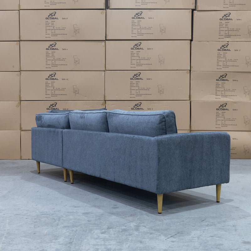 The Sophia Metal Frame RHF Chaise Lounge - Storm available to purchase from Warehouse Furniture Clearance at our next sale event.
