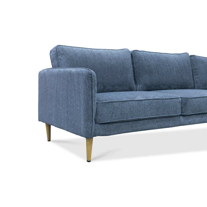 The Sophia Metal Frame RHF Chaise Lounge - Storm available to purchase from Warehouse Furniture Clearance at our next sale event.
