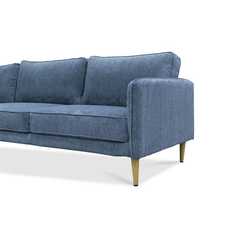 The Sophia Metal Frame LHF Chaise Lounge - Storm available to purchase from Warehouse Furniture Clearance at our next sale event.