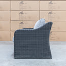 The Pacific Outdoor Wicker Three Seat Sofa available to purchase from Warehouse Furniture Clearance at our next sale event.