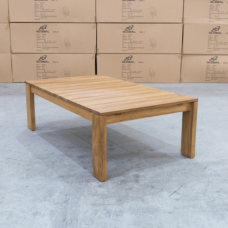The Pacific Outdoor Teak Coffee Table available to purchase from Warehouse Furniture Clearance at our next sale event.