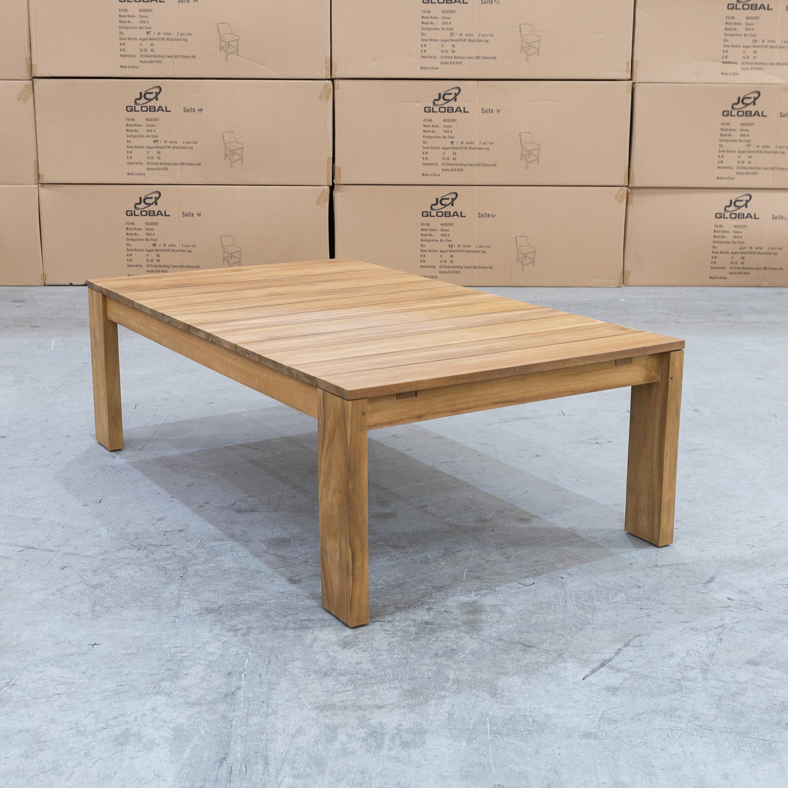 Pacific Outdoor Teak Coffee Table Warehouse Furniture Clearance