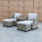 The Oslo 5 Piece Outdoor Chat Suite available to purchase from Warehouse Furniture Clearance at our next sale event.